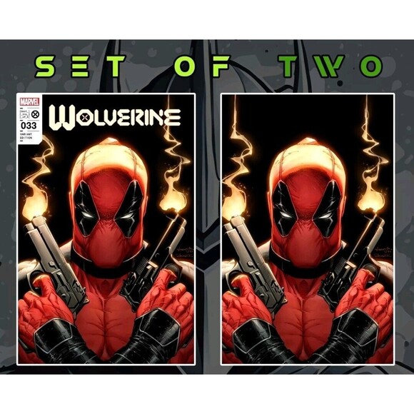 WOLVERINE #33 TRADE & VIRGIN VARIANT SET OF 2 COVERS BY SCOTT WILLIAMS Deadpool - Picture 1 of 4